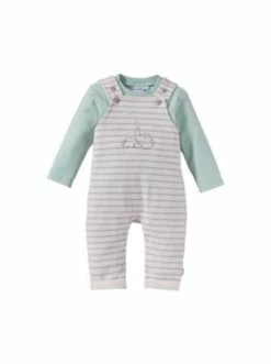 Blitzangebot 🤩 Bekleidung Bornino 2-tlg. Set Latzhose Mit 👕 Shirt Elefant In Natur Günstig Kaufen 🔔