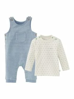 Großhandel ❤️ Bekleidung Bornino 2-tlg. Set Latzhose Und 👚 Shirt In Blau Günstig Kaufen 🔥 -Günstiges bornino Geschäft bornino 2 tlg set latzhose und shirt in blau 2