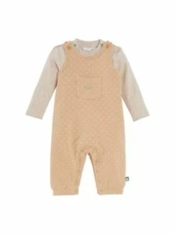 Neu 🔥 Bekleidung Bornino 2-tlg. Set Latzhose Und 👕 Shirt Langarm Haus In Braun Günstig Kaufen 😀