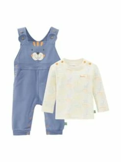 Auslauf 🛒 Bekleidung Bornino 2-tlg. Set Latzhose Und 👕 Shirt Tiger In Blau Günstig Kaufen 🔔 -Günstiges bornino Geschäft bornino 2 tlg set latzhose und shirt tiger in blau 2