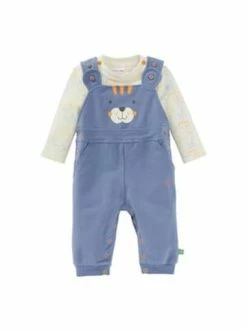 Auslauf 🛒 Bekleidung Bornino 2-tlg. Set Latzhose Und 👕 Shirt Tiger In Blau Günstig Kaufen 🔔