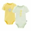 Neu 👍 Bekleidung Bornino 2er-Pack Bodys Kurzarm Elefant Giraffe In Gelb Günstig Kaufen 🔔