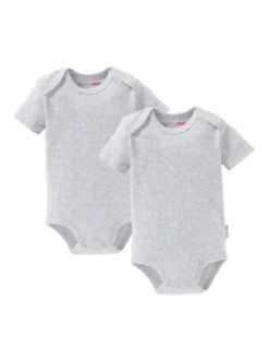 Rabatt ⌛ Bekleidung Bornino 2er-Pack Bodys Kurzarm In Grau Günstig Kaufen 😍
