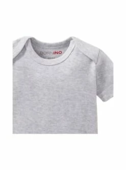Rabatt ⌛ Bekleidung Bornino 2er-Pack Bodys Kurzarm In Grau Günstig Kaufen 😍 -Günstiges bornino Geschäft bornino 2er pack bodys kurzarm in grau 3