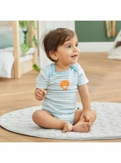 Blitzangebot 🤩 Bekleidung Bornino 2er-Pack Bodys Kurzarm Löwe Tiger In Blau Günstig Kaufen 🔔 -Günstiges bornino Geschäft bornino 2er pack bodys kurzarm lowe tiger in blau 8