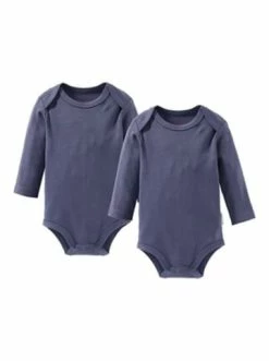 Schlussverkauf 💯 Bekleidung Bornino 2er-Pack Bodys Langarm In Blau Günstig Kaufen 🔔
