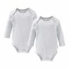 Am billigsten 👏 Bekleidung Bornino 2er-Pack Bodys Langarm In Grau Günstig Kaufen 🔔 -Günstiges bornino Geschäft bornino 2er pack bodys langarm in grau