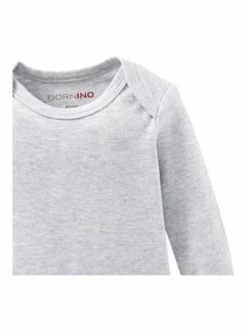 Am billigsten 👏 Bekleidung Bornino 2er-Pack Bodys Langarm In Grau Günstig Kaufen 🔔 -Günstiges bornino Geschäft bornino 2er pack bodys langarm in grau 3