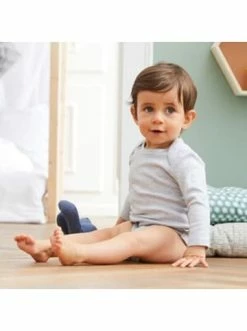 Am billigsten 👏 Bekleidung Bornino 2er-Pack Bodys Langarm In Grau Günstig Kaufen 🔔 -Günstiges bornino Geschäft bornino 2er pack bodys langarm in grau 4