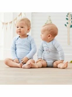 Günstiges bornino Geschäft -Günstiges bornino Geschäft bornino 2er pack bodys langarm in hellblau 1