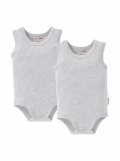 Rabatt 🤩 Bekleidung Bornino 2er-Pack Bodys Ohne Arm In Grau Günstig Kaufen 🔔