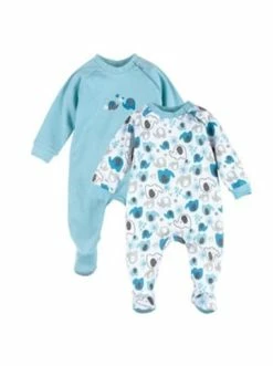 Beste Bewertungen von 👏 Bekleidung Bornino 2er-Pack Schlafoveralls Elefant In Blau Günstig Kaufen ✔️