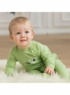 Angebote ✔️ Bekleidung Bornino 2er-Pack Schlafoveralls Elefant In Grün Günstig Kaufen 🎁 -Günstiges bornino Geschäft bornino 2er pack schlafoveralls elefant in grun 3