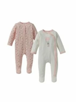 Coupon 😀 Bekleidung Bornino 2er-Pack Schlafoveralls In Rosa Günstig Kaufen 💯