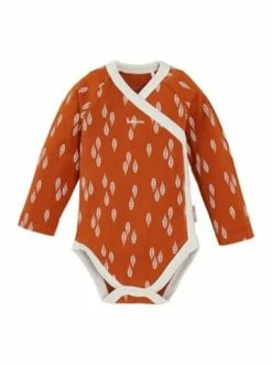 Besorgen ⭐ Bekleidung Bornino 2er-Pack Wickelbodys Langarm Blätter In Orange Günstig Kaufen ⭐ -Günstiges bornino Geschäft bornino 2er pack wickelbodys langarm blatter in orange 4