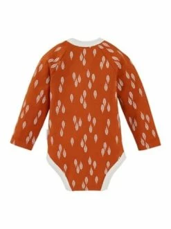 Besorgen ⭐ Bekleidung Bornino 2er-Pack Wickelbodys Langarm Blätter In Orange Günstig Kaufen ⭐ -Günstiges bornino Geschäft bornino 2er pack wickelbodys langarm blatter in orange 5