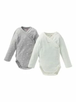 Aktion 😍 Bekleidung Bornino 2er-Pack Wickelbodys Langarm In Mehrfarbig Günstig Kaufen 🥰