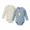 Großhandel 🤩 Bekleidung Bornino 2er-Pack Wickelbodys Langarm Waldtiere In Blau Günstig Kaufen ✔️ -Günstiges bornino Geschäft bornino 2er pack wickelbodys langarm waldtiere in blau