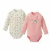 Budget 😀 Bekleidung Bornino 2er-Pack Wickelbodys Langarm Waldtiere In Weiß Günstig Kaufen 😀 -Günstiges bornino Geschäft bornino 2er pack wickelbodys langarm waldtiere in weiss