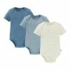 Budget 🤩 Bekleidung Bornino 3er-Pack Bodys Kurzarm In Blau Günstig Kaufen 🤩