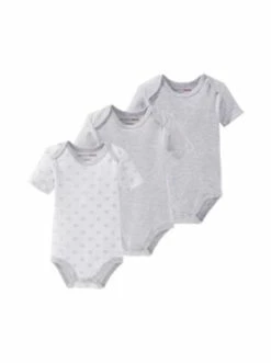 Billig 😉 Bekleidung Bornino 3er-Pack Bodys Kurzarm In Grau Günstig Kaufen 🔥