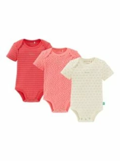 Aktion 🧨 Bekleidung Bornino 3er-Pack Bodys Kurzarm In Pink Günstig Kaufen ⭐