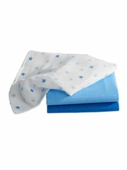 Besorgen 🧨 Pflege Bornino 3er-Pack Mulltücher 30x30 Cm Sterne In Blau Günstig Kaufen 🌟 -Günstiges bornino Geschäft bornino 3er pack mulltucher 30x30 cm sterne in blau 4