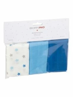 Besorgen 🧨 Pflege Bornino 3er-Pack Mulltücher 30x30 Cm Sterne In Blau Günstig Kaufen 🌟 -Günstiges bornino Geschäft bornino 3er pack mulltucher 30x30 cm sterne in blau 5