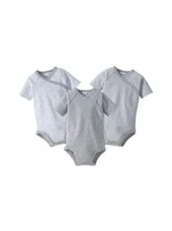 Beste Bewertungen von 💯 Bekleidung Bornino 3er-Pack Wickelbodys Kurzarm In Grau Günstig Kaufen 🌟