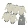 Rabatt 🔥 Bekleidung Bornino 5er-Pack Bodys Langarm Mit Stoffbeutel Elefant In Natur Günstig Kaufen ⌛