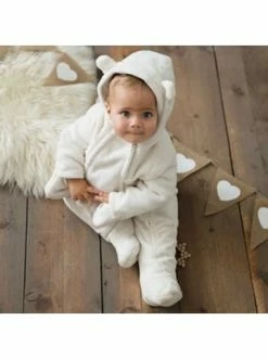 Auslauf ✨ Bekleidung Bornino Plüschoverall In Weiß Günstig Kaufen ⌛ -Günstiges bornino Geschäft bornino pluschoverall in weiss 4