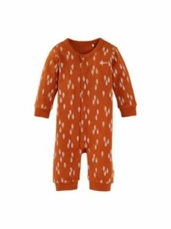 Budget 👍 Bekleidung Bornino Schlafoverall Blätter In Orange Günstig Kaufen 🧨