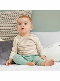 Budget ⭐ Bekleidung Bornino 👚 Shirt Langarm Ringel In Braun Günstig Kaufen 😍 -Günstiges bornino Geschäft bornino shirt langarm ringel in braun 3