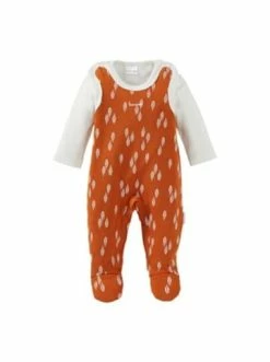 Schlussverkauf 👏 Bekleidung Bornino Strampler-Set Blätter In Orange Günstig Kaufen ✨