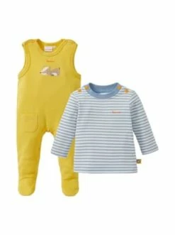 Auslauf 👍 Bekleidung Bornino Strampler-Set Dachs In Gelb Günstig Kaufen 🥰 -Günstiges bornino Geschäft bornino strampler set dachs in gelb 2