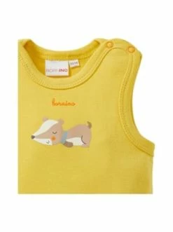 Auslauf 👍 Bekleidung Bornino Strampler-Set Dachs In Gelb Günstig Kaufen 🥰 -Günstiges bornino Geschäft bornino strampler set dachs in gelb 5