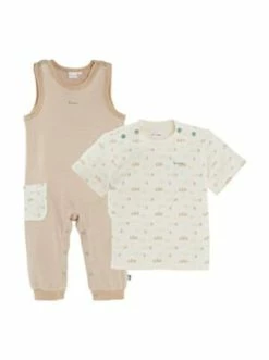 Billig 🌟 Bekleidung Bornino Strampler-Set Ringel Haus In Natur Günstig Kaufen 🧨 -Günstiges bornino Geschäft bornino strampler set ringel haus in natur 2