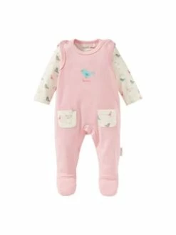 Budget 🧨 Bekleidung Bornino Strampler-Set Vogel In Rosa Günstig Kaufen 🎉
