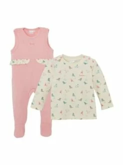 Bestpreis 💯 Bekleidung Bornino Strampler-Set Vogel In Rosa Günstig Kaufen 😍 -Günstiges bornino Geschäft bornino strampler set vogel in rosa 2