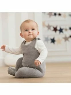 Rabatt 🧨 Bekleidung Bornino Strick-Strampler Ohne Fuß In Grau Günstig Kaufen 🌟 -Günstiges bornino Geschäft bornino strick strampler ohne fuss in grau 2