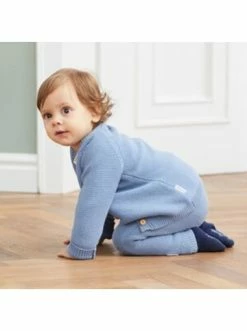 Auslauf ✔️ Bekleidung Bornino Strickjacke Langarm In Blau Günstig Kaufen 🌟 -Günstiges bornino Geschäft bornino strickjacke langarm in blau 3