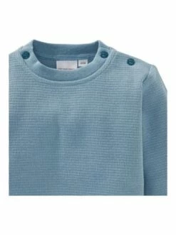 Bester Verkauf 😉 Bekleidung Bornino Sweatshirt Waffelpiqué In Blau Günstig Kaufen 🎁 -Günstiges bornino Geschäft bornino sweatshirt waffelpique in blau 2