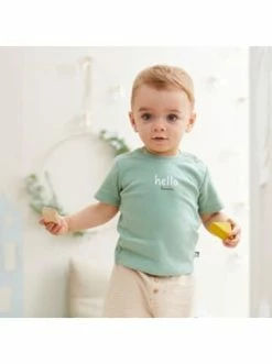 Beste Bewertungen von 😉 Bekleidung Bornino T-Shirt Hello In Grün Günstig Kaufen 🎁 -Günstiges bornino Geschäft bornino t shirt hello in grun 3