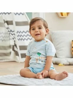 Großhandel 🥰 Bekleidung Bornino T-Shirt Tiger In Blau Günstig Kaufen ✔️ -Günstiges bornino Geschäft bornino t shirt tiger in blau 3