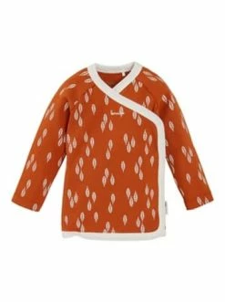 Coupon ⌛ Bekleidung Bornino Wickelshirt Langarm Blätter In Orange Günstig Kaufen 🥰